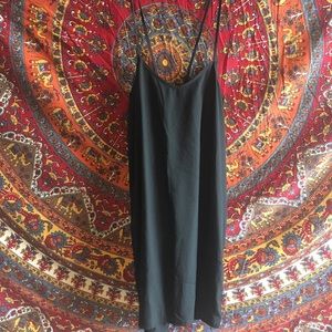 Black slip dress